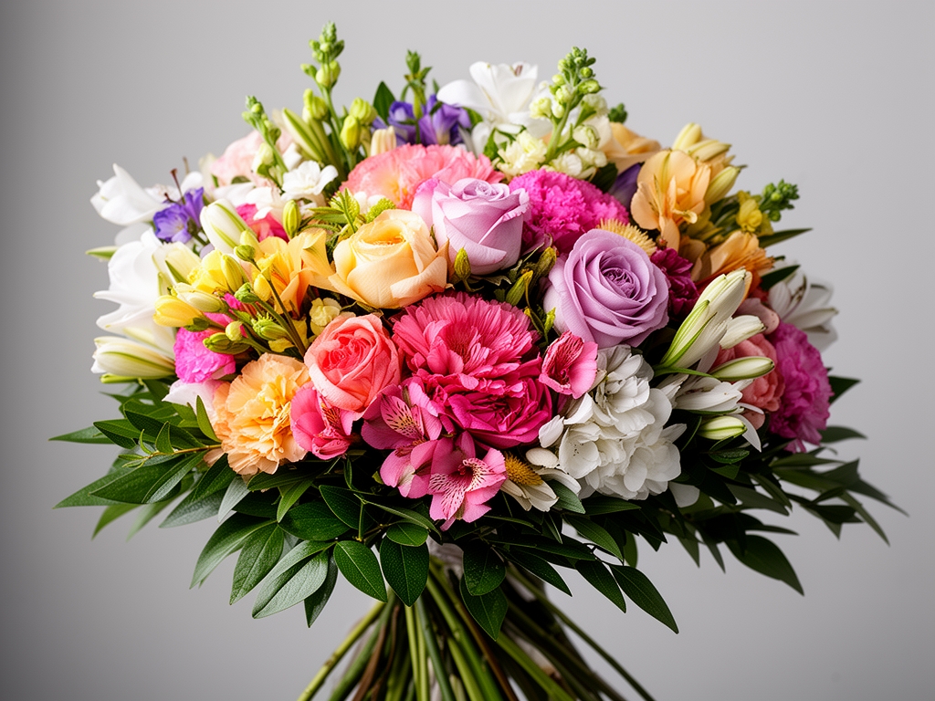 Bouquet d'herbes aromatiques fraîches et médicinales : basilic vert, menthe, persil et romarin avec tiges ligneuses, photographiés sur fond en ardoise grise avec lumière naturelle douce